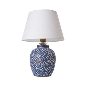 Stolní lampa 1xE27/40W/230V modrá obraz