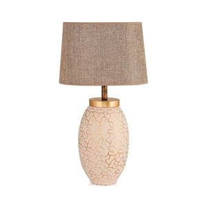 Stolní lampa 1xE27/40W/230V béžová/zlatá obraz