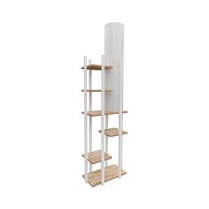 Stojací lampa s poličkami VOGUE 1xE27/40W/230V 160 cm bílá obraz