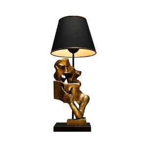 Stolní lampa LECTURE 1xE27/40W/230V černá/zlatá obraz