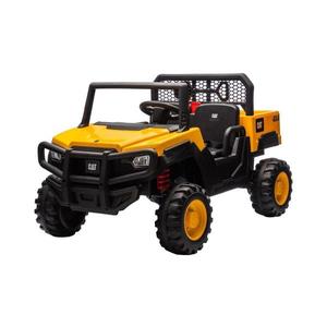 Buddy Toys Elektrické autíčko CAT 60W/7500 mAh žlutá/černá + dálkové ovládání obraz