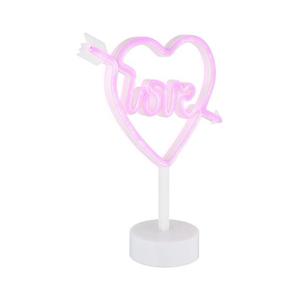 Globo Globo 28066 - LED Neonová stolní dekorace ARMOR LED/2W/3xAA srdce obraz