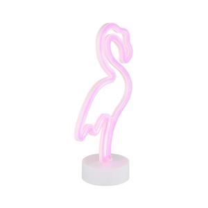 Globo Globo 28064 - LED Neonová stolní dekorace FLAMINGO LED/2W/3xAA plameňák obraz