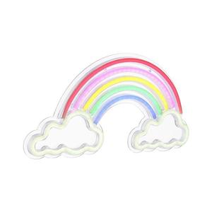 Globo Globo 28056 - LED Neonová nástěnná dekorace RAINY LED/3W/USB duha obraz