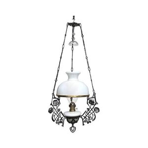 Floriánova huť Závěsná petrolejová lampa 85 cm obraz