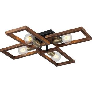 Stropní svítidlo ERA 4xE27/40W/230V hnědá obraz