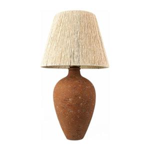 Stolní lampa 1xE27/40W/230V hnědá/krémová obraz