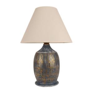 Stolní lampa 1xE27/40W/230V modrá/zlatá obraz