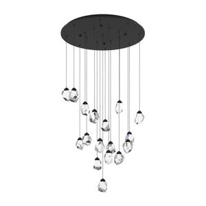 Eglo Eglo 390357 - LED Stmívatelný lustr na lanku SINDICAT 17xLED/3W/230V černá/čirá obraz
