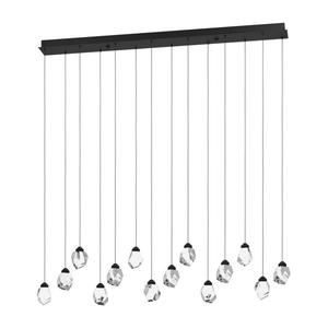 Eglo Eglo 390358 - LED Stmívatelný lustr na lanku SINDICAT 14xLED/3W/230V černá/čirá obraz