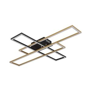 Globo Globo 67208-40G -LED Stropní svítidlo DAKARI 40W/230V 3000K 60x80 cm černá/zlatá obraz