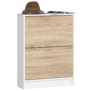 Ak furniture Botník Loroso hnědý/bílý obraz