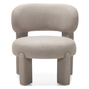 Hector Designové křeslo Falone boucle šedo-béžové obraz