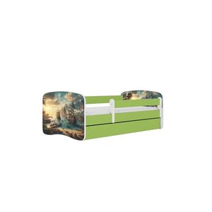 Kocot kids Dětská postel Babydreams loď zelená, varianta 70x140, bez šuplíků, bez matrace obraz