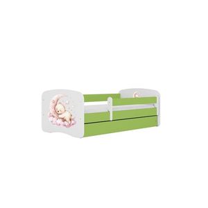 Kocot kids Dětská postel Babydreams medvídek zelená, varianta 70x140, bez šuplíků, bez matrace obraz