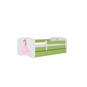 Kocot kids Dětská postel Babydreams princezna zelená, varianta 70x140, bez šuplíků, bez matrace obraz