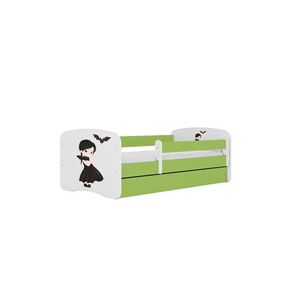 Kocot kids Dětská postel Babydreams Wednesday zelená, varianta 70x140, bez šuplíků, bez matrace obraz