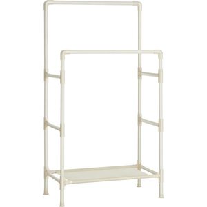 SONGMICS Dvojitý šatní věšák Lucaro 157 cm bílý obraz