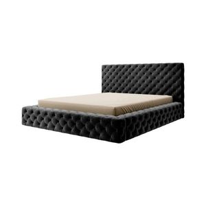 Eltap Dvoulůžková postel PRINCCE 140x200 Lukso 10 černá obraz