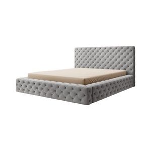 Eltap Dvoulůžková postel PRINCCE 140x200 Sola 04 světle šedá obraz