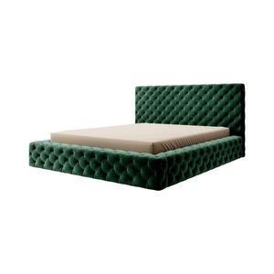 Eltap Dvoulůžková postel PRINCCE 160x200 Lukso 35 láhvově zelená obraz
