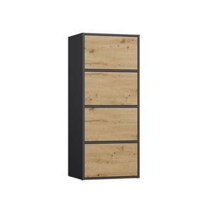 TP Living Komoda Alma 50 cm antracit/dub artisan obraz