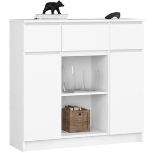 Ak furniture Komoda Baros 101 cm bílá obraz