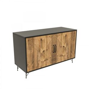 Hanah Home Komoda Jupiter 100 cm dub artisan/černá obraz