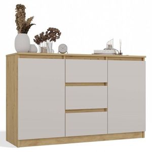TP Living Komoda Malwa 2D3S 120 cm dub artisan/kašmírová obraz
