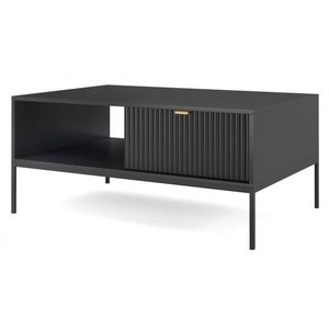 Piaski Konferenční stolek Nova 104 cm černý/černý rám obraz