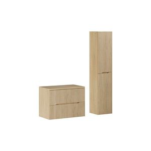 Comad Koupelnová sestava Nordic s deskou a skříňkami 80 cm dub cremona obraz