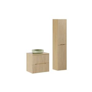 Comad Koupelnová sestava Nordic s deskou, umyvadlem a skříňkami 60 cm dub cremona obraz