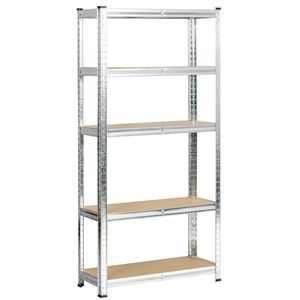 Ak furniture Kovový regál REGMET 70x30x154 cm stříbrný obraz