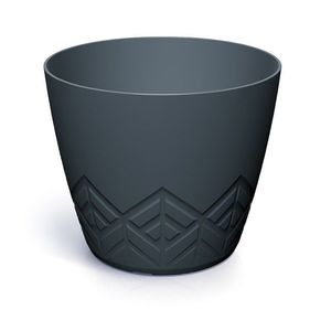 Prosperplast Květináč Areca antracit, varianta 11, 9 cm obraz