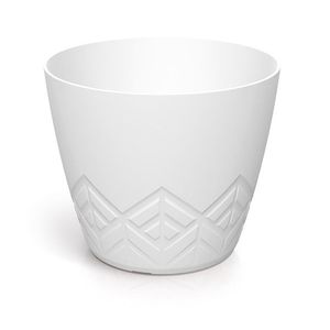 Prosperplast Květináč Areca bílý, varianta 11, 9 cm obraz
