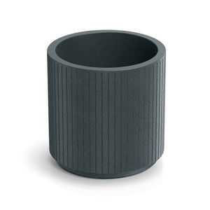 Prosperplast Květináč Coros Round grafitový, varianta 30 cm obraz