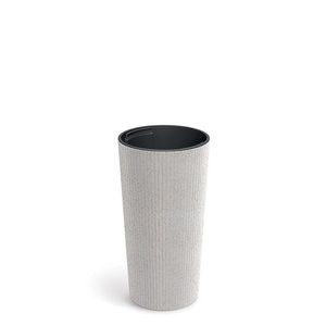 Prosperplast Květináč Lamie Slim Eco Wood bílý, varianta 20 cm obraz