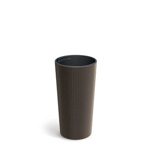 Prosperplast Květináč Lamie Slim Eco Wood kávový, varianta 20 cm obraz