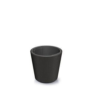 Prosperplast Květináč MILLA VI grafitový, varianta 23, 8 cm obraz
