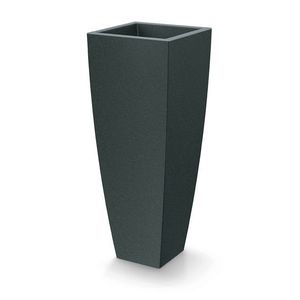 Prosperplast Květináč Moodas Square High 40 cm černý granit obraz