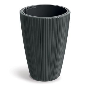 Prosperplast Květináč Oros tmavě šedý, varianta 29, 8 cm obraz