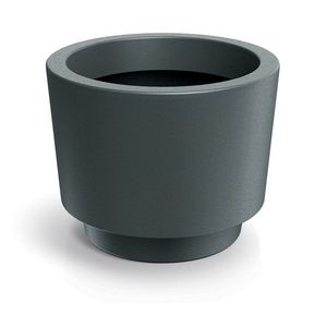 Prosperplast Květináč Splitos Round grafitový, varianta 30 cm obraz