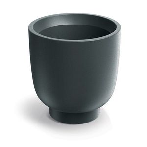 Prosperplast Květináč Vivos Round Midl 40 cm grafitový obraz