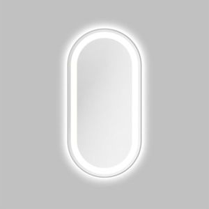 Hector Nástěnné zrcadlo Mattia s LED osvětlením 50x100 cm stříbrné obraz