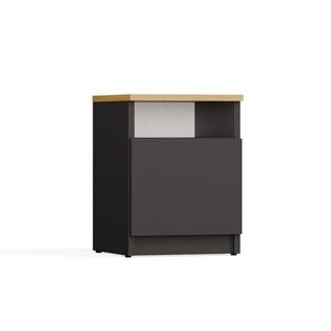 TP Living Noční stolek Galax 30 cm antracit/dub artisan obraz