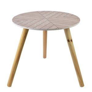 Mondex Odkládací stolek Lammy 40 cm béžový obraz