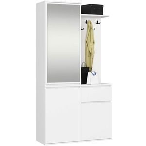 Ak furniture Předsíňová stěna Entro bílá obraz