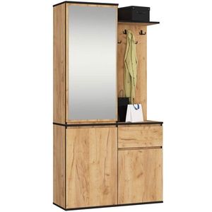 Ak furniture Předsíňová stěna Entro dub craft obraz