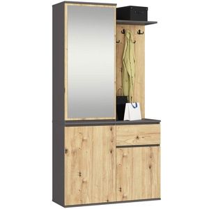 Ak furniture Předsíňová stěna Entro grafit/dub artisan obraz