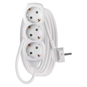 EMOS Prodlužovací kabel se 3 zásuvkami 1, 5 mm² SCHUKO 3 m bílý obraz